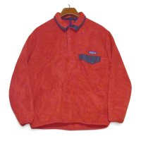 ビンテージ【00’s】【パタゴニア】【Patagonia】【赤】【シンチラスナップT】【フリース】プルオーバー【サイズM】 
