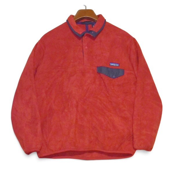 画像1: ビンテージ【00’s】【パタゴニア】【Patagonia】【赤】【シンチラスナップT】【フリース】プルオーバー【サイズM】 