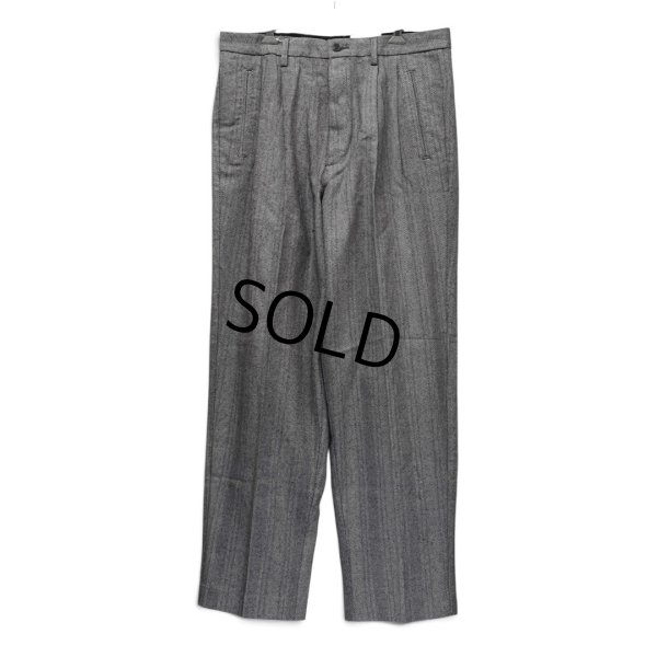 画像1: デッドストック【90’s】ビンテージ【エディーバウアー】【Eddie Bauer】【ヘリンボーン柄】【2タックパンツ】スラックス【黒×白】【36×32】 