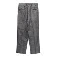 画像5: 【90’s】ビンテージ【エディーバウアー】【Eddie Bauer】【ヘリンボーン柄】【2タックパンツ】スラックス【黒×白】【36×32】<br> (5)