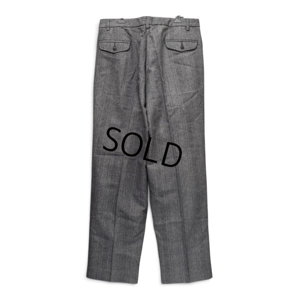画像5: デッドストック【90’s】ビンテージ【エディーバウアー】【Eddie Bauer】【ヘリンボーン柄】【2タックパンツ】スラックス【黒×白】【36×32】 