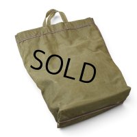 【40’s~】【ビンテージ】【ミリタリー】【オリーブグリーン】カーキ【リネン混】コットン【トートバッグ】 