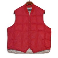 【60’s】【ビンテージ】【EDDIE BAUER】エディーバウアー【BAUER DOWN】バウアーダウン【ダウンベスト】【赤】【US46】 