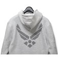 画像4: 【デッドストック】【SOFFE】ソフィー【U.S. AIR FORCE】【リフレクター】【フルジップパーカー】【グレー】【サイズM】<br> (4)