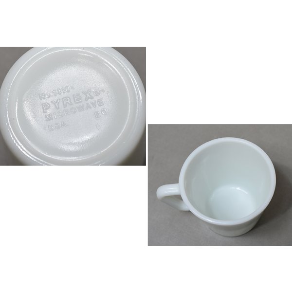 画像2: ビンテージ【USA製】オールド【パイレックス】【PYREX】【ミルクガラス】【ホワイト】【マグカップ】 