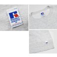 画像2: 【90’s】【USA製】【ビンテージ】【ラッセル】【Russell】【前V】【クルーネックスウェット】【霜降りグレー】【サイズM】 (2)