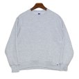 画像1: 【90’s】【USA製】【ビンテージ】【ラッセル】【Russell】【前V】【クルーネックスウェット】【霜降りグレー】【サイズM】 (1)