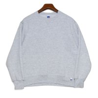 【90’s】【USA製】【ビンテージ】【ラッセル】【Russell】【前V】【クルーネックスウェット】【霜降りグレー】【サイズM】