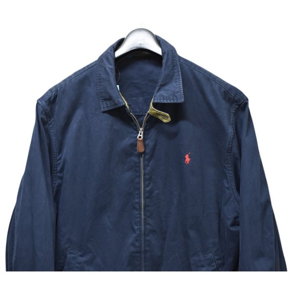 画像4: 【90’s】ビンテージ【ポロ ラルフローレン】【Polo Ralph Lauren】【スイングトップ】ジップアップブルゾン【紺】【サイズXL】 