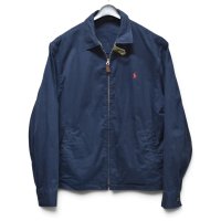 【90’s】ビンテージ【ポロ ラルフローレン】【Polo Ralph Lauren】【スイングトップ】ジップアップブルゾン【紺】【サイズXL】 