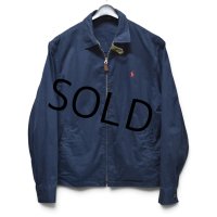 【90’s】ビンテージ【ポロ ラルフローレン】【Polo Ralph Lauren】【スイングトップ】ジップアップブルゾン【紺】【サイズXL】 