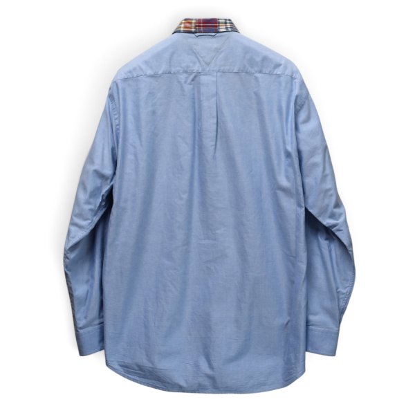 画像5: 【トミーヒルフィガー】【TOMMY HILFIGER】【襟チェック】【オックスフォードシャツ】【水色】【サイズM】 