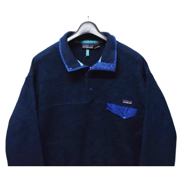 画像4: 【90’s】ビンテージ【パタゴニア】【Patagonia】【ネイビー】【雪なしタグ】【シンチラ】【スナップT】【フリース】【サイズL】 