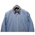 画像4: 【トミーヒルフィガー】【TOMMY HILFIGER】【襟チェック】【オックスフォードシャツ】【水色】【サイズM】<br> (4)