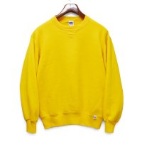 【90’s】【USA製】ビンテージ【ラッセル】【Russell】【前V】【クルーネックスウェット】【黄色】【サイズM】