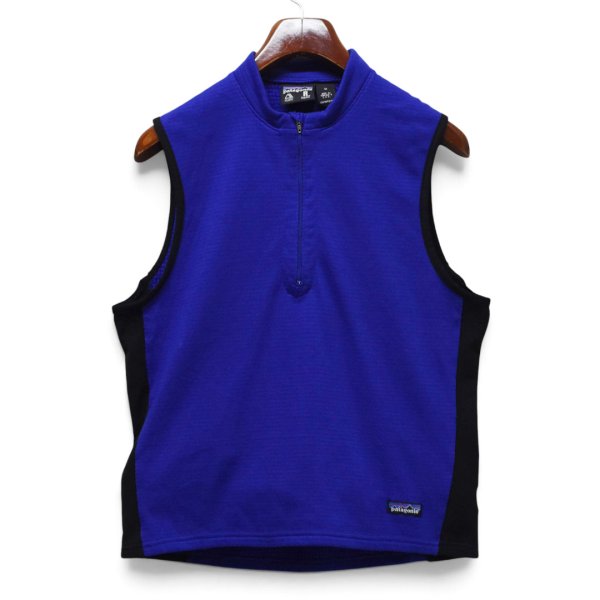 画像1: 【90’s】【USA製】【パタゴニア】【Patagonia】【レギュレーター】【R1】【プルオーバー】【フラッシュベスト】【青×黒】【サイズM】