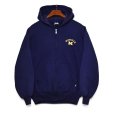 画像1: 【90’s】【ビンテージ】【USA製】【ラッセル】【Russell】【MICHIGAN】【ミシガン大学】【刺繍】【フルジップパーカー】ネイビー【サイズM】<br> (1)