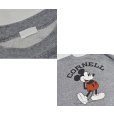 画像2: 【80’s】【ビンテージ】【Disney】【CORNELL】【ミッキーマウス】【霜降りグレー】【スウェット】【サイズL程度】 (2)