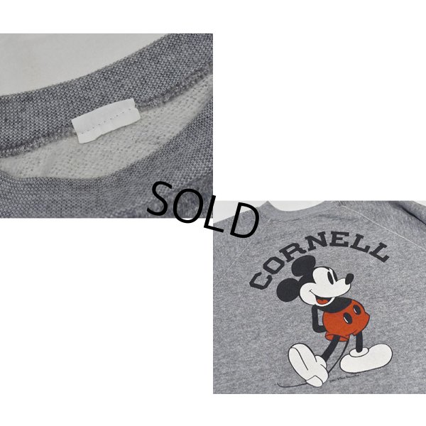 画像2: 【80’s】【ビンテージ】【Disney】【CORNELL】【ミッキーマウス】【霜降りグレー】【スウェット】【サイズL程度】