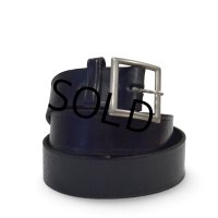 【90’s】【USA製】【ビンテージ】【レザーベルト】【黒】【W38】