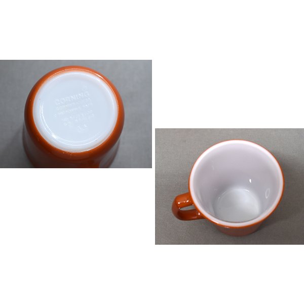 画像2: ビンテージ【USA製】【コーニング】【Corning】【カラーマグ】【Cinnamon】【赤茶色】 