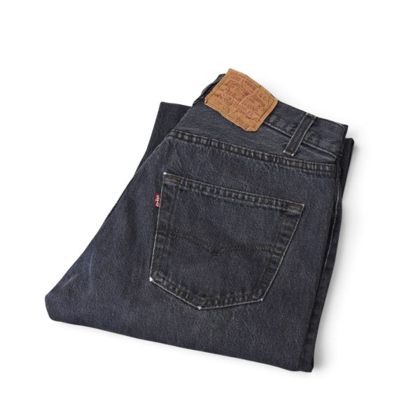 画像1: 【90’s】ビンテージ【USA製】【リーバイス】【Levi’s】【501】【先染めブラック】ブラックデニムパンツ【W32】 