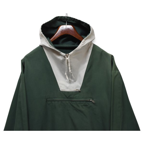 画像3: 【90’ｓ】ビンテージ【J.CREW】ジェイクルー【アノラックパーカー】プルオーバーパーカー【緑×ベージュ】【サイズL】 