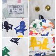 画像2: 【ビンテージ】【USA製】ミシガンラグ【MICHIGAN RAG CO.】【アディロンダックチェア】【総柄】【スナップボタン】【パーカー】【白】【サイズXL程度】<br> (2)