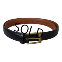 【ほぼ未使用】【L.L.Bean】【エルエルビーン】【レザーベルト】ブラックレザー【黒】【サイズ38】 
