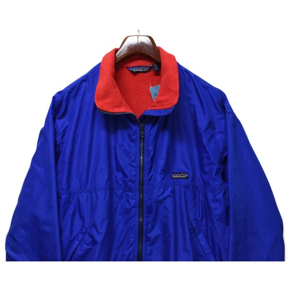 画像3: 【90’s】ビンテージ【USA製】【パタゴニア】【Patagonia】シェルドシンチラジャケット【ナイロンジャケット】フルジップ【コバルトブルー×赤】【サイズXL】 