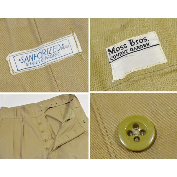 画像2: 【40’s〜50’s】ビンテージ【Moss Bros】【グルカパンツ】【オフィサーパンツ】【W36】