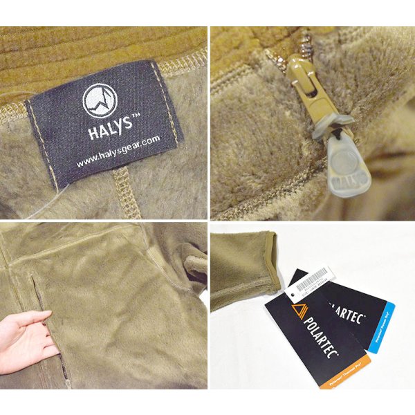 画像2: 【デッドストック】ビンテージ【HALYS】ハリーズ【PCU Level3】【POLARTEC】ポーラテック【フリースジャケット】【コヨーテ】【サイズL-R】 