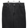 画像4: 【90’s】【ビンテージ】【USA製】【リーバイス】【Levi’s】【550】後染めブラック【ブラックデニムパンツ】【W38】<br> (4)