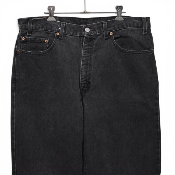 画像4: 【90’s】【ビンテージ】【USA製】【リーバイス】【Levi’s】【550】後染めブラック【ブラックデニムパンツ】【W38】 