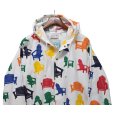 画像3: 【ビンテージ】【USA製】ミシガンラグ【MICHIGAN RAG CO.】【アディロンダックチェア】【総柄】【スナップボタン】【パーカー】【白】【サイズXL程度】<br> (3)