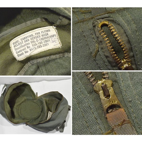 画像2: 【60’s】【U.S.NAVY】ビンテージ【フライングヘルメットバッグ】【オキシジェンマスクケース】