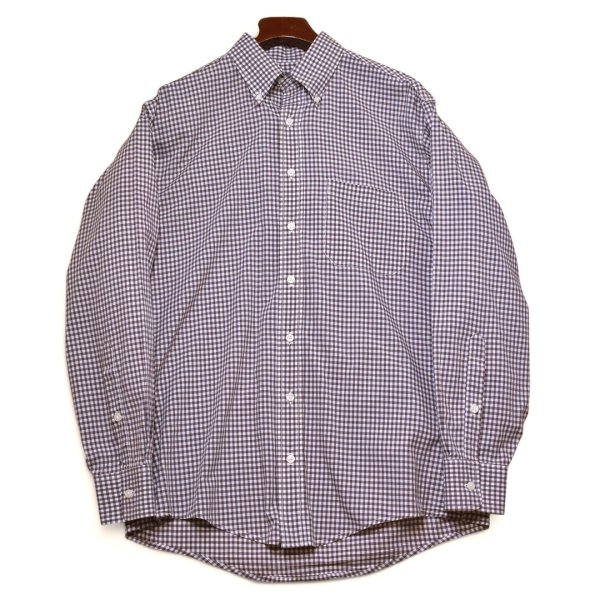 画像1: 【00’s】ビンテージ【USA製】【BILLS KHAKIS】【茶色×白】【ギンガムチェック】【ボタンダウンシャツ】【サイズM】 