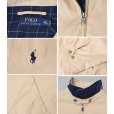 画像2: 【90’s】ビンテージ【ポロ ラルフローレン】【POLO RALPH LAUREN】【スイングトップ】フルジップブルゾン【ベージュ】【裏地チェック】【サイズXXL】<br> (2)