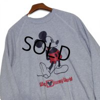 ビンテージ【ディズニー】【Disney】【ミッキーマウス】【Walt Disney World】【スウェット】【グレー】【サイズL】