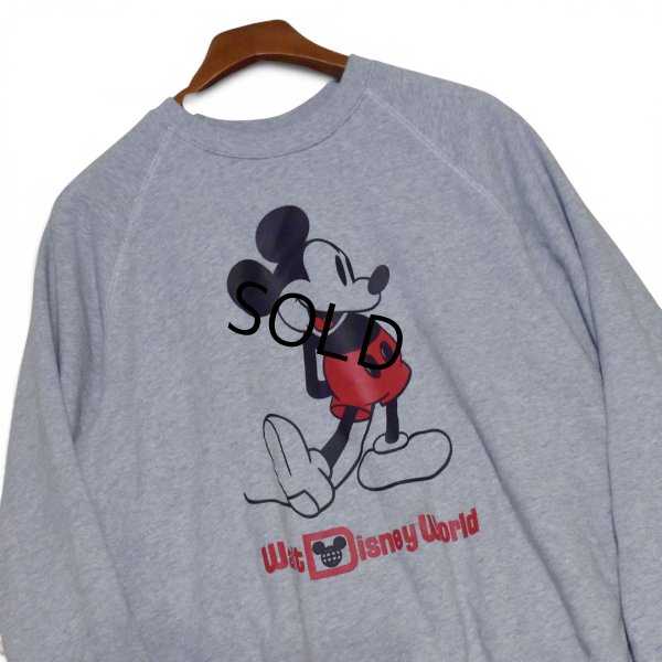 画像1: ビンテージ【ディズニー】【Disney】【ミッキーマウス】【Walt Disney World】【スウェット】【グレー】【サイズL】