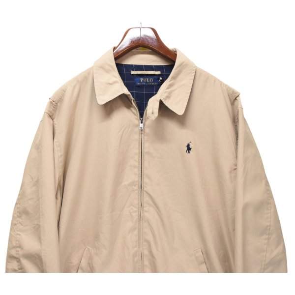画像3: 【90’s】ビンテージ【ポロ ラルフローレン】【POLO RALPH LAUREN】【スイングトップ】フルジップブルゾン【ベージュ】【裏地チェック】【サイズXXL】 