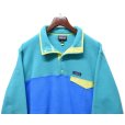 画像3: 【パタゴニア】【Patagonia】【シンチラ】【スナップT】【エメラルド×ブルー】プルオーバー フリース【サイズXXL】<br> (3)