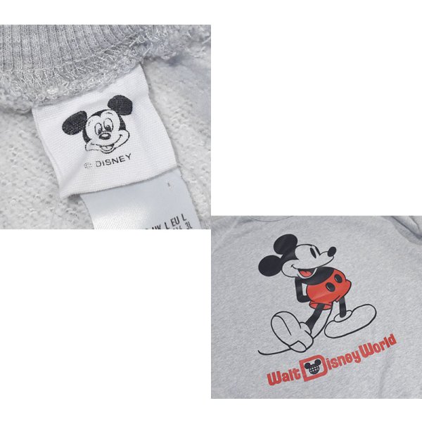 画像2: 【90’s】ビンテージ【ディズニー】【Disney】【ミッキーマウス】【Walt Disney World】【スウェット】【グレー】【サイズL】