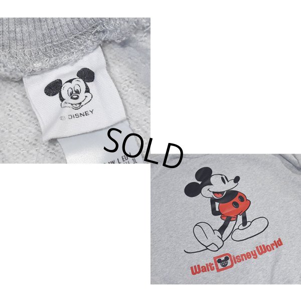 画像2: ビンテージ【ディズニー】【Disney】【ミッキーマウス】【Walt Disney World】【スウェット】【グレー】【サイズL】