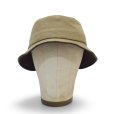 画像1: 【イタリア製】【ブルックスブラザーズ】【Brooks Brothers】【ブラウン】【コットン×スエード】【バケットハット】【サイズM】<br> (1)