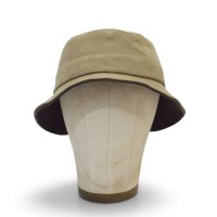 【イタリア製】【ブルックスブラザーズ】【Brooks Brothers】【ブラウン】【コットン×スエード】【バケットハット】【サイズM】 