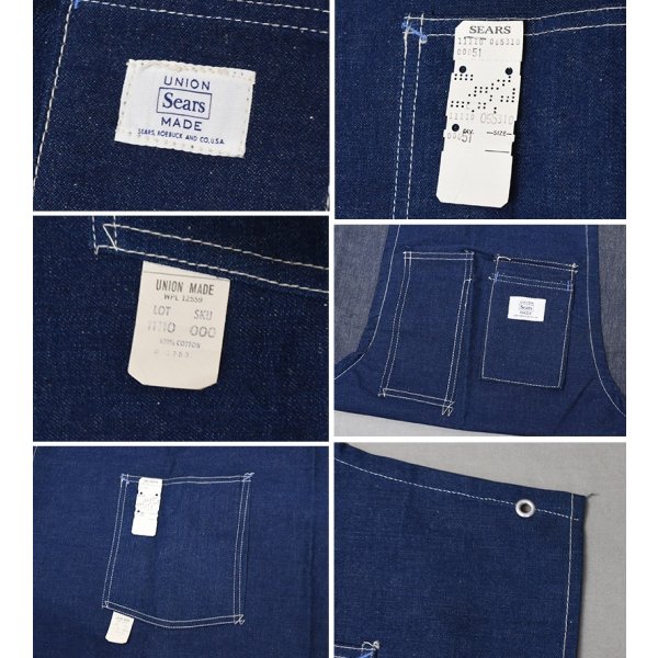 画像2: 【デッドストック】【60’s】ビンテージ【シアーズ】【SEARS】【デニムエプロン】<br