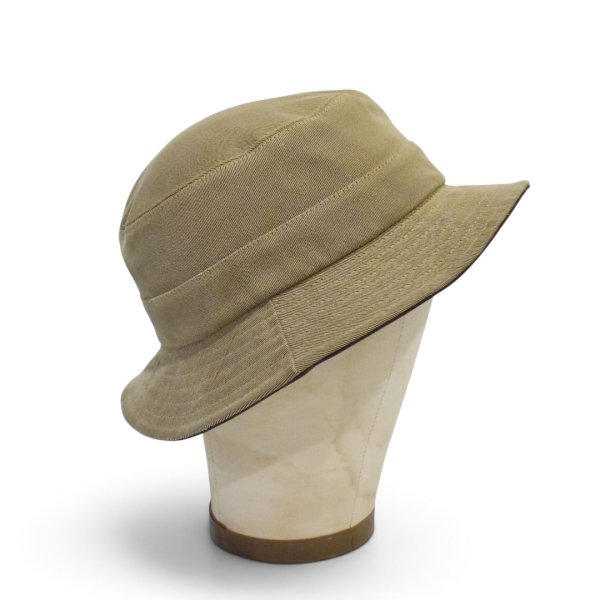 画像4: 【イタリア製】【ブルックスブラザーズ】【Brooks Brothers】【ブラウン】【コットン×スエード】【バケットハット】【サイズM】 