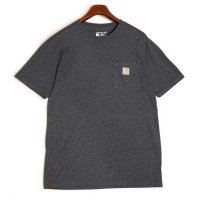 ビンテージ【Carhartt】【カーハート】グレー【ポケットTシャツ】【ロゴ入り】Tシャツ【サイズS】