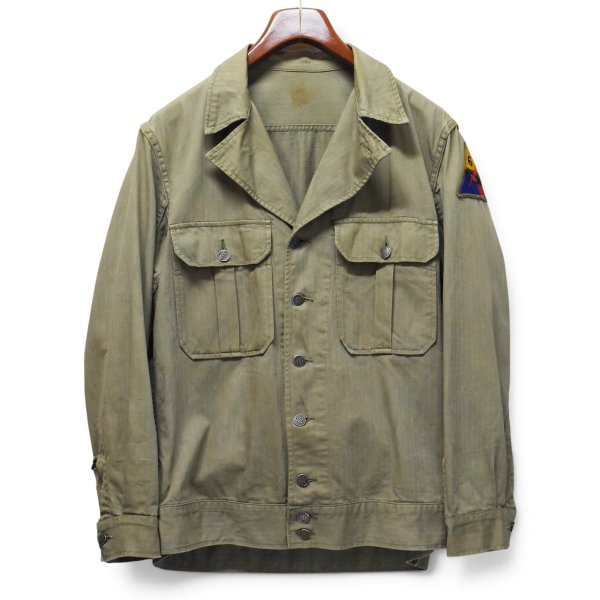 画像1: 【40’s】【ビンテージ】【U.S. ARMY】【M-41】【HBTジャケット】ヘリンボーンツイル【38R】 